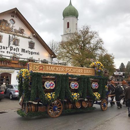 Metzgerei Gasthof Oberhauser - Hotel Zur Post Эглинг Экстерьер фото